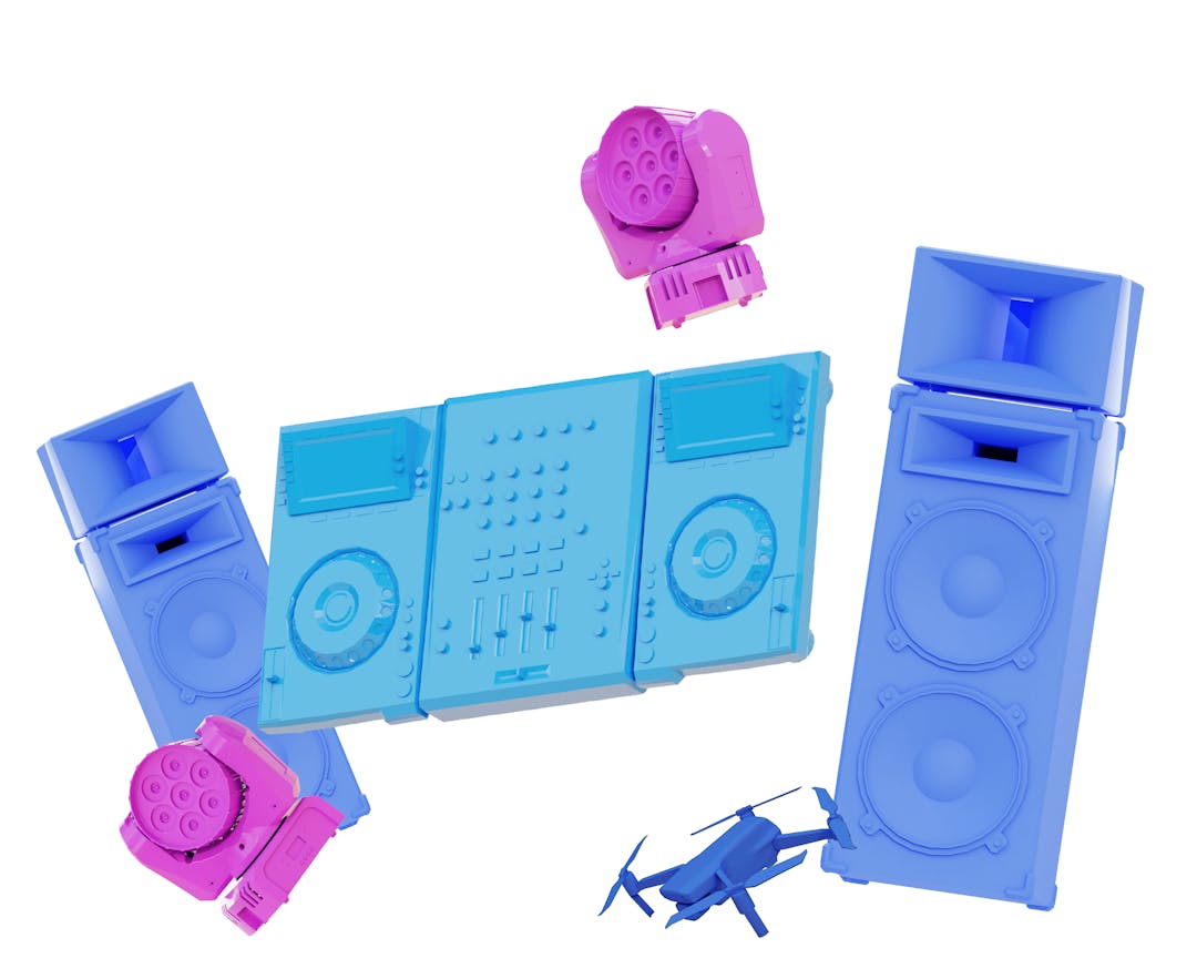 Hire dj controllers, party lights and speakers faster on Gecko