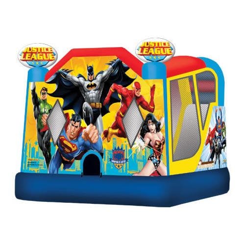 Hire Large Justice League C4 Combo Jumping Castle, hire Jumping Castles, near Chullora