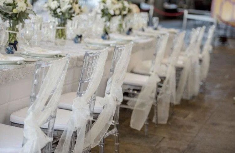 Hire Clear Tiffany Chair with White Cushion Hire, hire Chairs, near Wetherill Park image 2