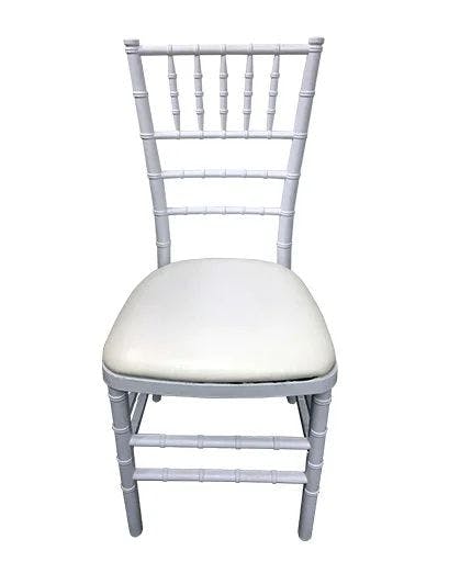 Hire White Tiffany Chair with White Cushion Hire, hire Chairs, near Wetherill Park