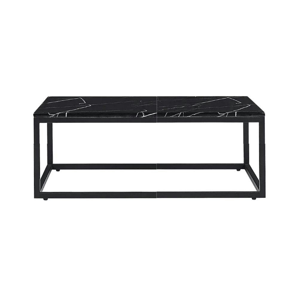 Hire Rectangular Black Coffee Table w/ Black Marble Top Hire, hire Tables, near Blacktown