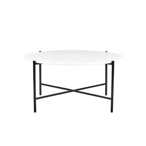 Hire Black Cross Coffee Table Hire – White Top, in Mount Lawley, WA