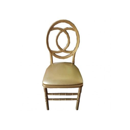 Hire Gold Chanel Chair with Gold Cushion, in Ultimo, NSW