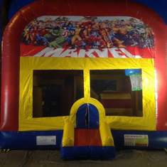 Hire MARVEL SUPER HEROES JUMPING CASTLE WITH SLIDE, in Doonside, NSW