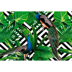 Hire TROPICAL LEAVES PEACOCK 1 Backdrop Hire 2.1mW x 2.25mH, in Kensington, VIC
