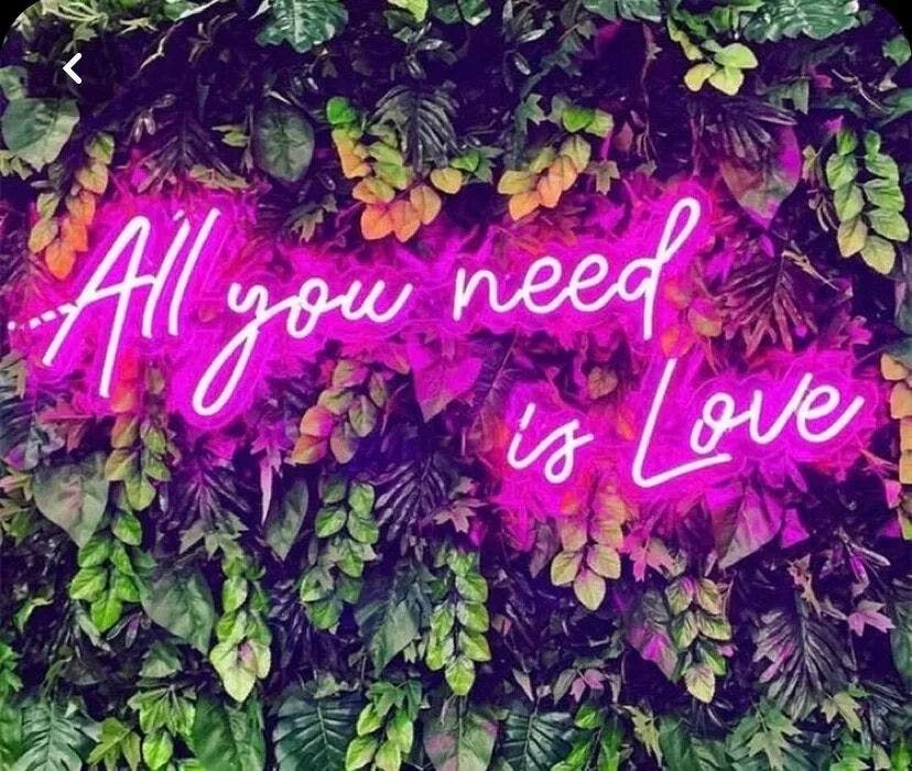 Hire Neon Sign Hire – All You Need is Love, hire Party Lights, near Blacktown