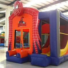 Hire Large Spiderman Combo Jumping Castle, in Chullora, NSW