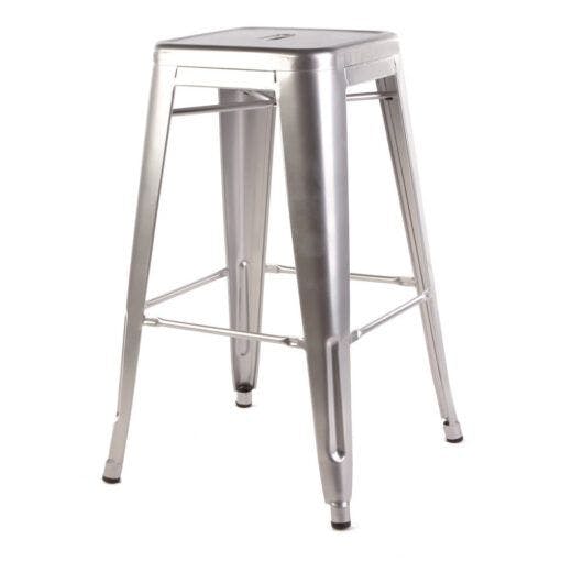Hire Silver Tolix Bar Stool, in Ultimo, NSW