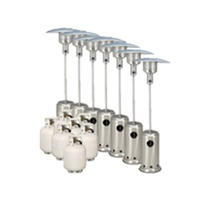 Hire Package 8 – 8 x Mushroom Heater with gas bottles included, in Blacktown, NSW