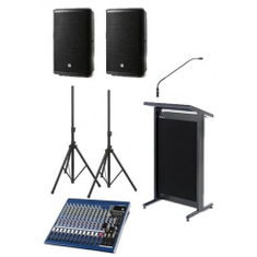 Hire $288 Lectern Audio Package Small Hire, in Kensington, VIC
