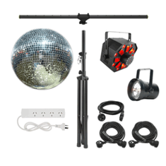 Hire Disco Lights Mirrorball Pack, in Claremont, WA