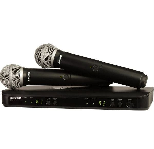 Hire SHURE BLX288 / PG58 DUAL WIRELESS MIC SYSTEM, in Alexandria