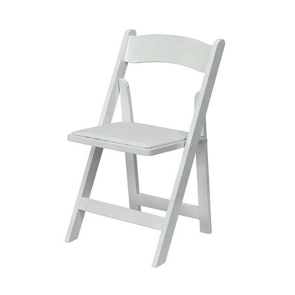 Hire White Padded Folding Chair Hire (Gladiator chair), in Auburn, NSW