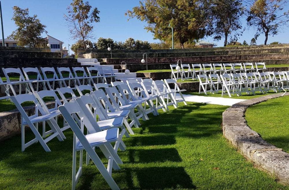 Hire White Padded Folding Chair / White Gladiator Chair Hire, hire Chairs, near Chullora image 1