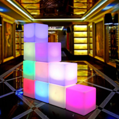 Hire LED Glow Cubes