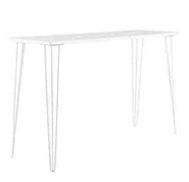 Hire White Hairpin Bar Table – White Top, in Mount Lawley, WA