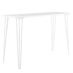 Hire White Hairpin Bar Table – White Top, in Wetherill Park, NSW