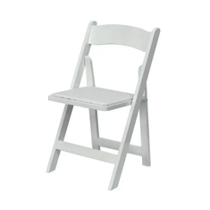 Hire White Padded Folding Chair / White Gladiator Chair Hire, in Blacktown, NSW