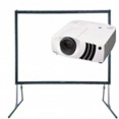 Hire Fast Fold Screen with Data Projector Hire (4 x 2.25m)(13 x 7.5foot), in Kensington, VIC