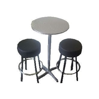 Hire Bar Table and 2 x Padded Stools Package, hire Chairs, near Chullora
