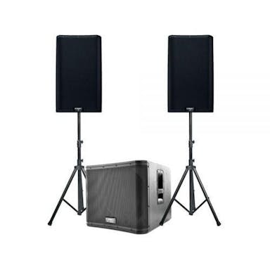 Hire QSC Speakers + Sub Package (150 People)