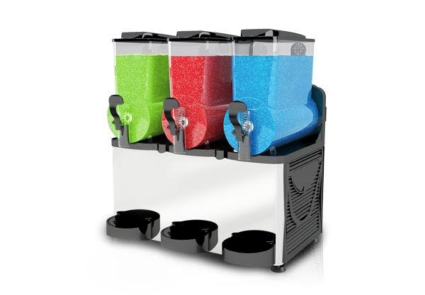 Hire Triple Bowl Slushie Machine- Package 1: 180 drinks, in Liverpool, NSW