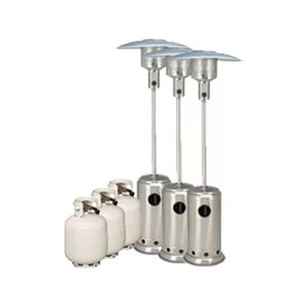 Hire Package 3 – 3 x Mushroom heater with gas bottles included, hire Miscellaneous, near Blacktown