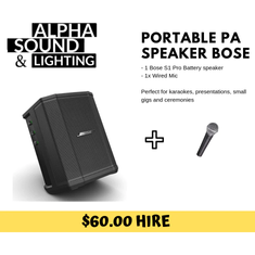 Hire Portable speaker Bose S1 pro with Mic *Small House Parties*, in Hampton Park, VIC