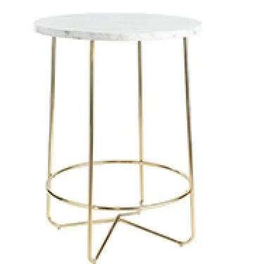 Hire Gold Wire Arrow Table Hire – Marble Top, in Mount Lawley, WA