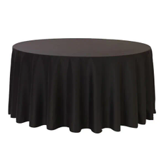 Hire Black Round Banquet Tablecloth Hire