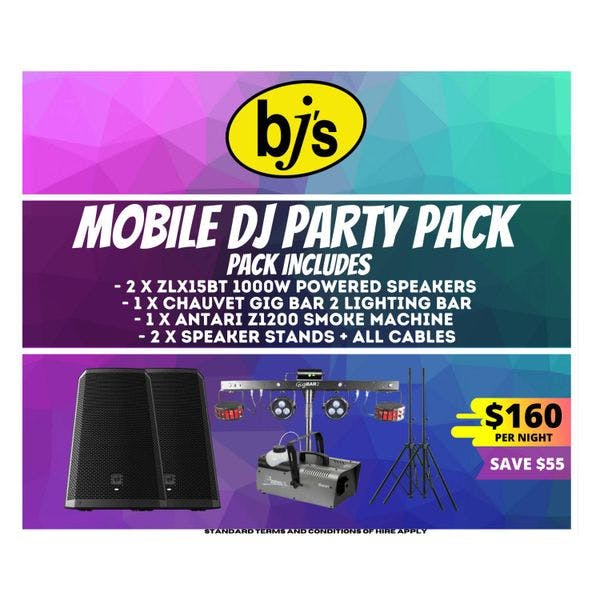 Hire Mobile DJ Party Pack, in Newstead, QLD