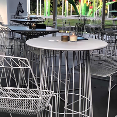 Hire White Wire Cocktail Table Hire, in Auburn, NSW