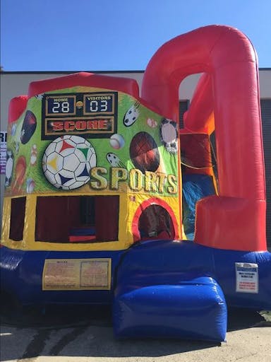 Hire Sports Themed Jumping Castle