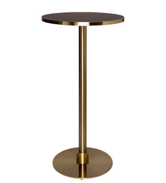 Hire Brass Cocktail Bar Table Hire – Black Marble Top, in Mount Lawley, WA