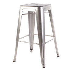 Hire Silver Tolix Bar Stool, in Chullora, NSW