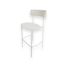 Hire YARRA BAR STOOL WHITE BOUCLE, in Brookvale, NSW