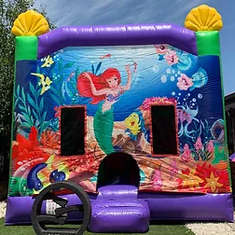 Hire Little Mermaid (4.5mx4.5m) with slide and Basketball Ring inside, in Mickleham, VIC