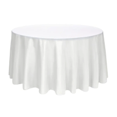 Hire White Round Banquet Tablecloth HIre, in Auburn, NSW