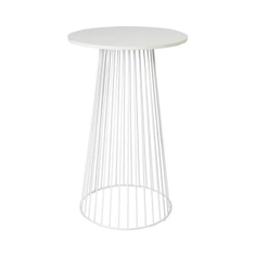 Hire White Wire Cocktail Table Hire