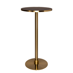 Hire Brass Cocktail Bar Table Hire w/ Black Marble Top