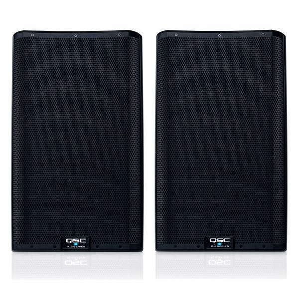 Hire 2 x QSC K12.2 1000W 12" PA Speakers (80 People), in Tempe, NSW