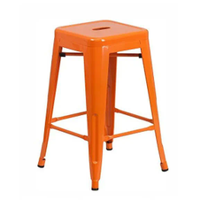 Hire Orange Tolix stool hire, in Blacktown, NSW