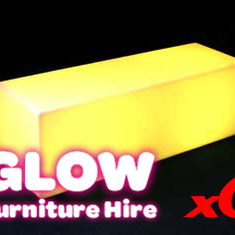 Hire Glow Rectangle Bench - Package 5