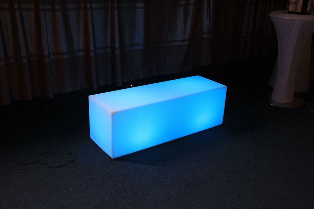 Hire Glow Rectangle Bench Hire, hire Chairs, near Auburn image 1