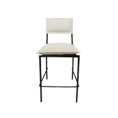 Hire BYRON STOOL BLACK FRAME SAND FABRIC, in Brookvale, NSW