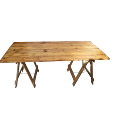 Hire RECLAIMED TRESTLE TABLE, in Botany, NSW