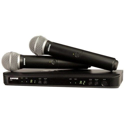Hire Shure BLX 288AZ/SM58-M17 Dual Wireless Microphones, in Lane Cove West, NSW
