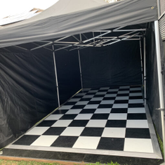 Hire Black Pop-Up Marquee with Walls