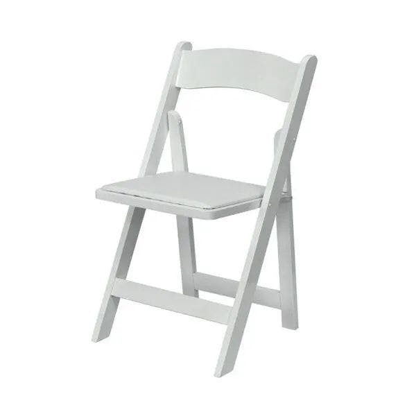 Hire White Padded Folding Chair / White Gladiator Chair Hire, hire Chairs, near Chullora