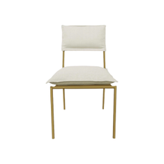 Hire BYRON CHAIR GOLD FRAME SAND FABRIC, in Brookvale, NSW